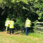 Officers on a weapon sweep