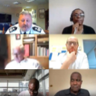 Screenshot of attendees during online event