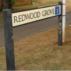Redwood Grove street sign