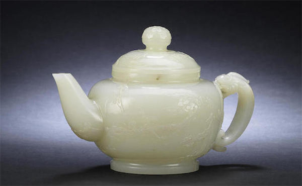 Antique jade teapot