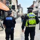 Officers walking