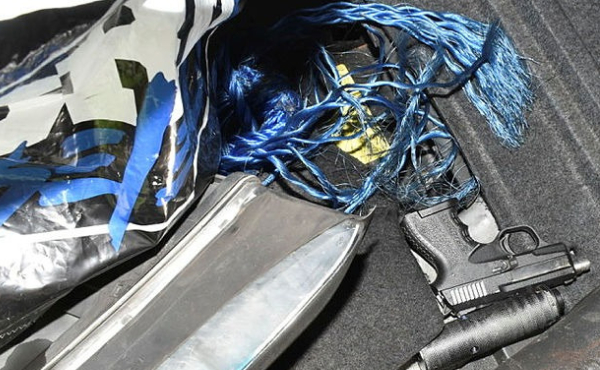 Gun found in a vehicle