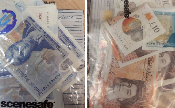 Cash seizure from raid
