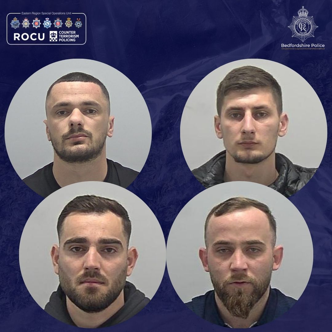 Four of the men jailed after the police investigation into eight men escaping from Yarl's Wood