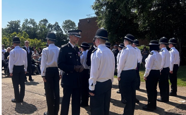 Deputy Chief Constable Vajzovic with new recruits