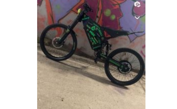 Green stolen bike