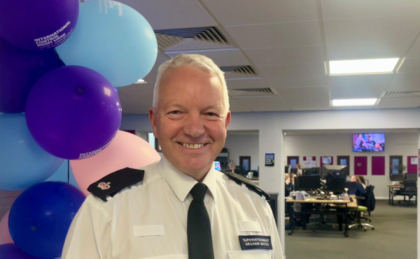 Supt Graham Bates represeting Force Control Room Week of Action