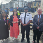 Police and partners standing together