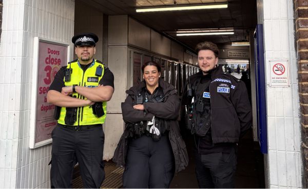 Officers standing together
