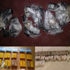Blocks of class A drugs, firearms and cash