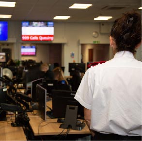 Bedfordshire police control room